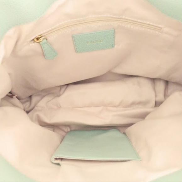 Laggo Taylor Mint Green/Blue Leather Hobo - Picture 7 of 9